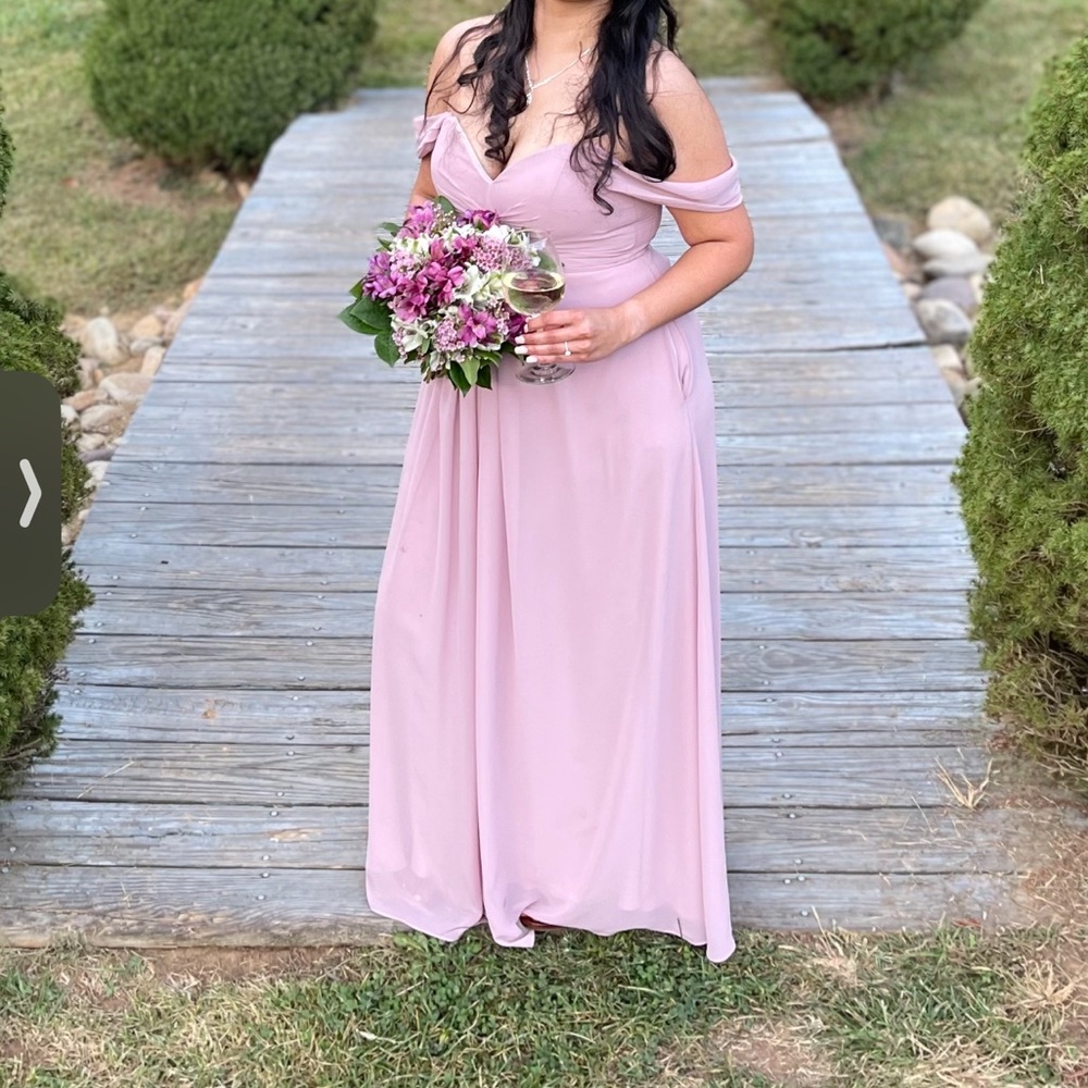 Beautiful dusty rose, off the shoulder dress! Great condition! 2 available